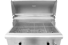 Built-In Garden Heavy-Duty Gas BBQ Grill 304 Stainless Steel with Adjustable Height and Charcoal Features view 2