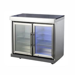 Outdoor Freestanding Kitchen Fridge Cabinet Customized Outdoor Kitchen Set for Grill Modular Cabinet Outdoor Kitchen BBQ Island view 4