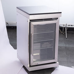Stainless Steel Single Door Refrigerator and Storage Cabinet for Outdoor Kitchen Combo view 2