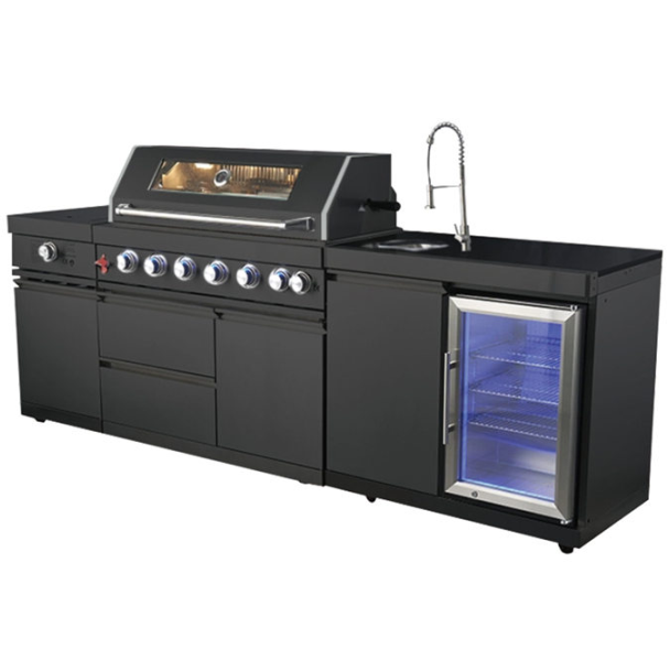 Customized Outdoor Kitchen Cabinets Gas Grill 304 Stainless Steel Kitchen Sink Cabinet