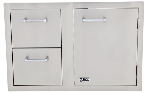 Lion Door & Drawer Combo with Towel Rack