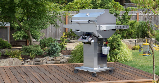 Phoenix SDSMKDD Smoker Grill in 304 stainless steel on column and base with locking casters