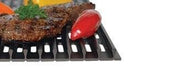 Ribbed side of the reversible anodized aluminum SearMagic cooking grid
